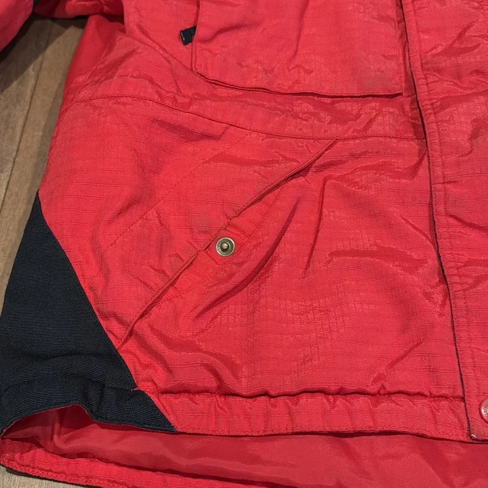 Columbia Red Black Tectonite Winter Jacket Kids Boys 14/16 No Hood – Used
